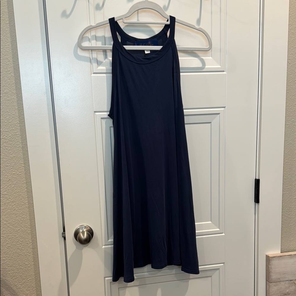 Blue Rain Navy Sleeveless Dress